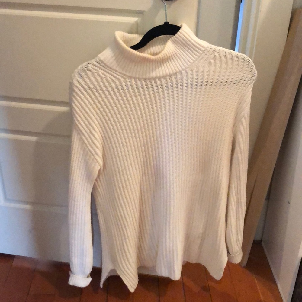 Oversized turtleneck sweater